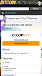 Mobile Screenshot of bitcoindicegames.com